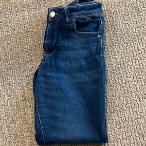 Dark wash denim, UK size 8, US size 4